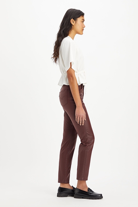 724 LEATHER PANT BROWN 6