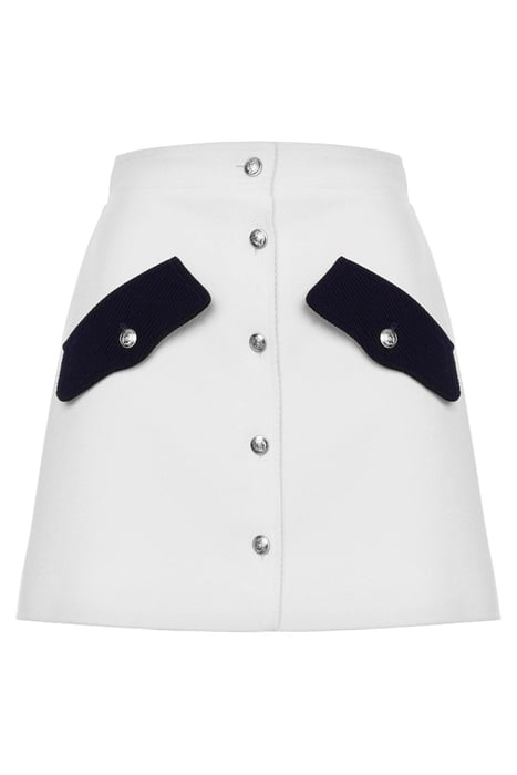 SAILOR MOOD DIAGONAL COTTON MINISKIRT WHITE 3