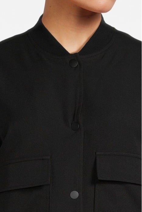 BOMBER UTILITY POCKET JACKET BLACK 4