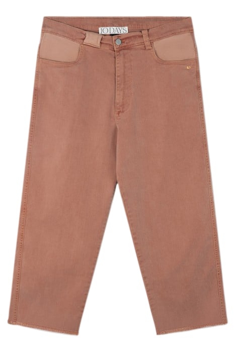 EASY TWILL PANTS SADDLE BROWN 3
