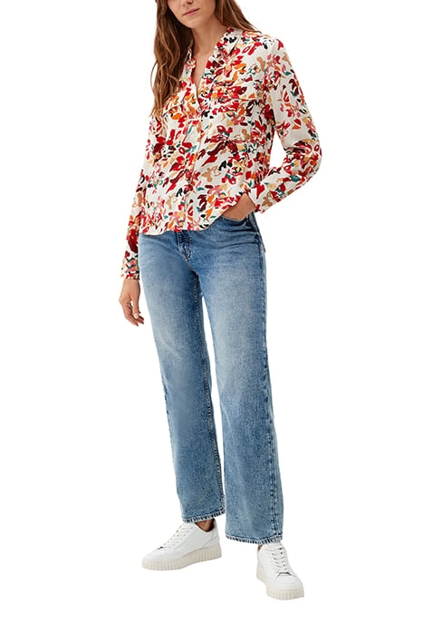 S.OLIVER BLOUSES ALLOVER PRINT RED 3