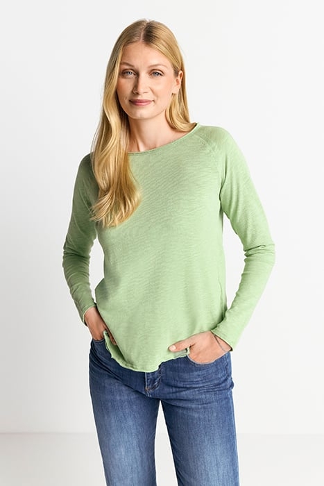 ORGANIC HEAVY JERSEY LONGSLEEVE MATCHA 1