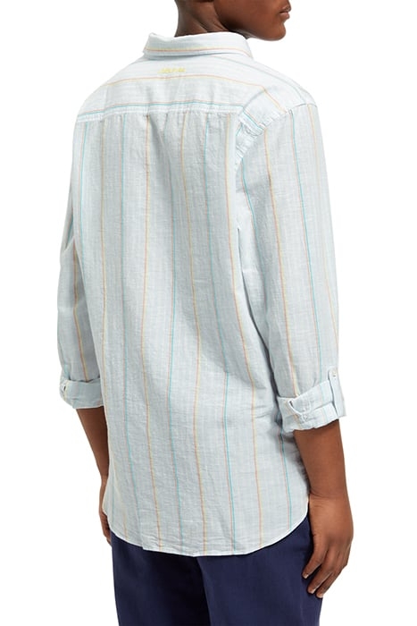 REGULAR FIT YARN-DYED STRIPE C BLUE/WHITE STRIPE 2