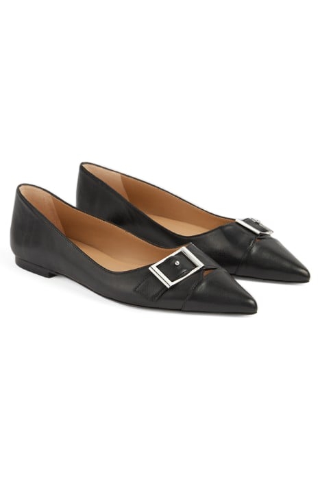 BRYNN CURVED BALLERINA SHOES BLACK 2