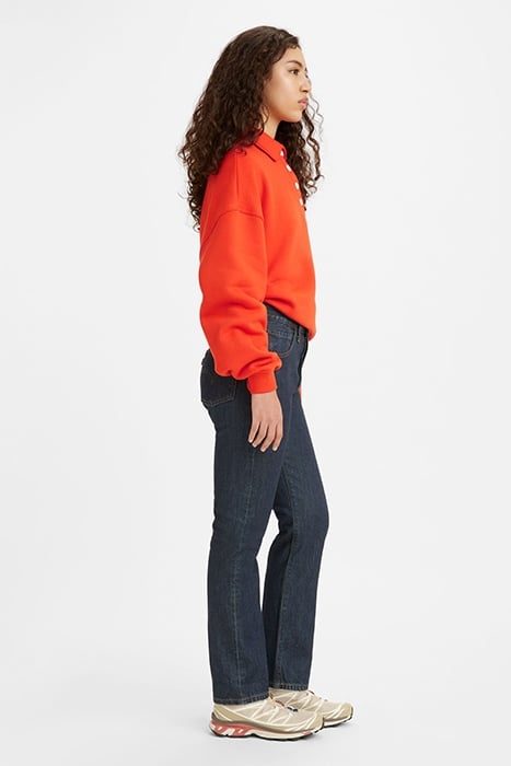 501 STRAIGHT JEANS NAVY 4