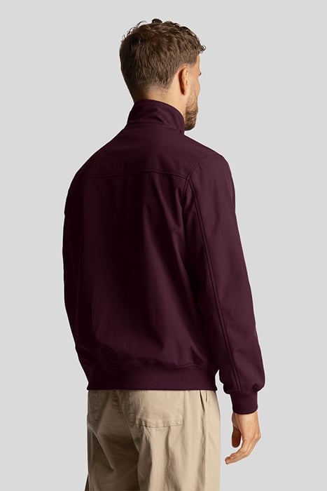 MESH BACKED FUNNEL NECK JACKET BURGUNDY 2