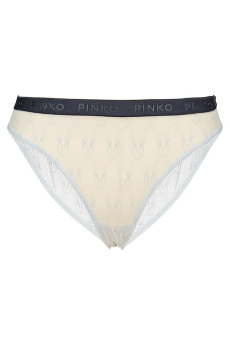 SENZA PAROLE 2 SLIP PIZZO INDEMAGLIATO JACQUARD C/LOGO AZURE 1