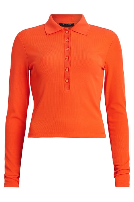 HALLIE LS POLO ZESTY ORANGE 4