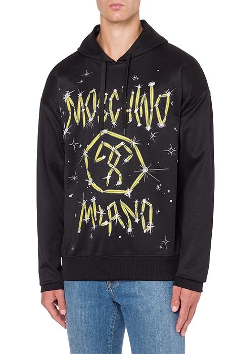 GALAXY LOGO HOODIE BLACK 1