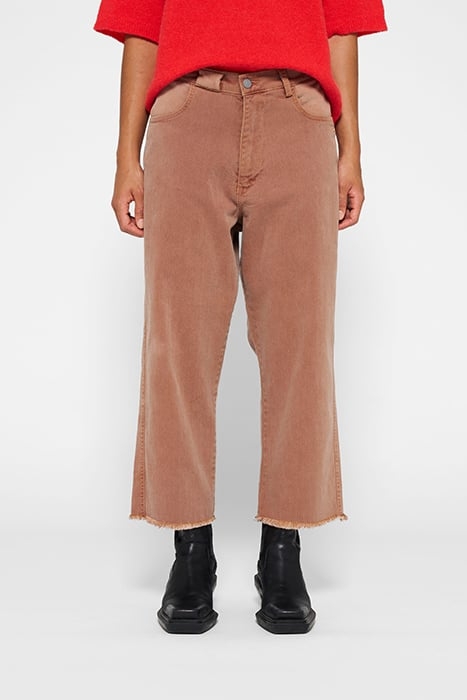 EASY TWILL PANTS SADDLE BROWN 1