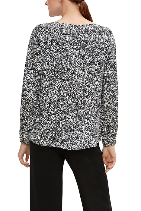 COMMA BLOUSES GREY/BLACK 2