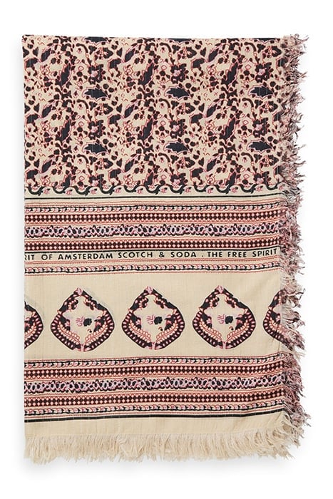 SWIM CAPSULE - SARONG WITH PRINT BLOCK FLORAL 2