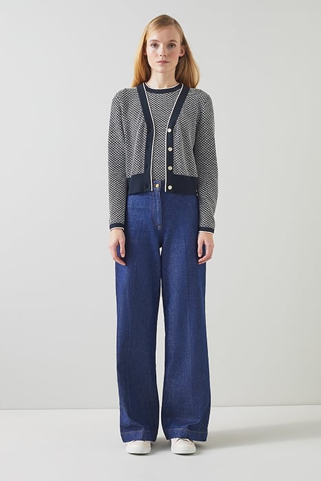 HONEY - CARDIGAN NAVY/IVORY 1