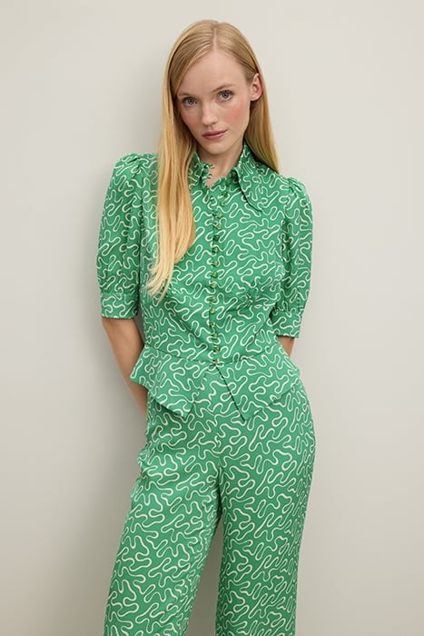 ELSIE SPOT BUTTON-DOWN SHIRT MULTICOLOR 6