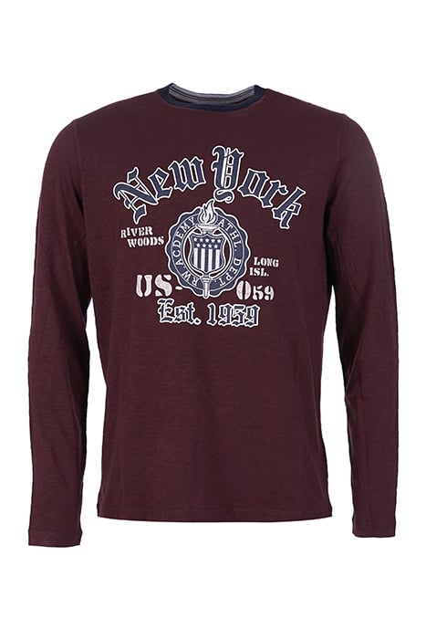 CUSTOM FIT ROUND NECK T-SHIRT IN RED RED 1