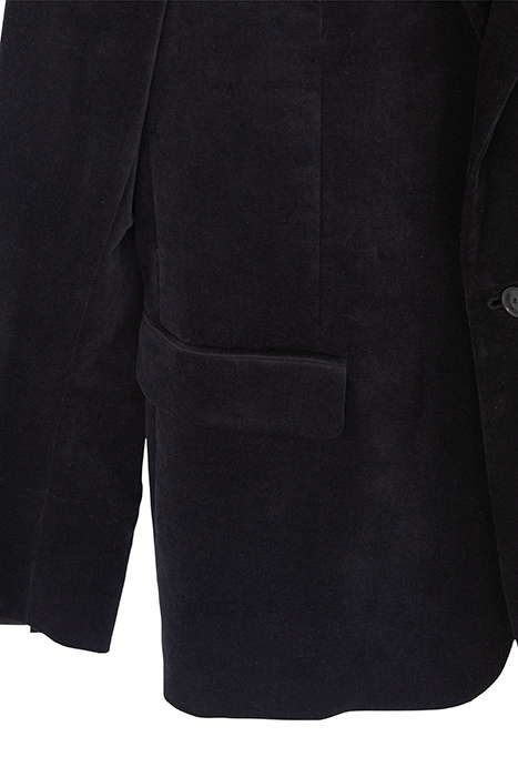 BLACK VELVET SUIT JACKET BLACK 3