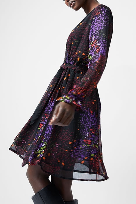 ELISE WRAP DRESS K BLACK 3