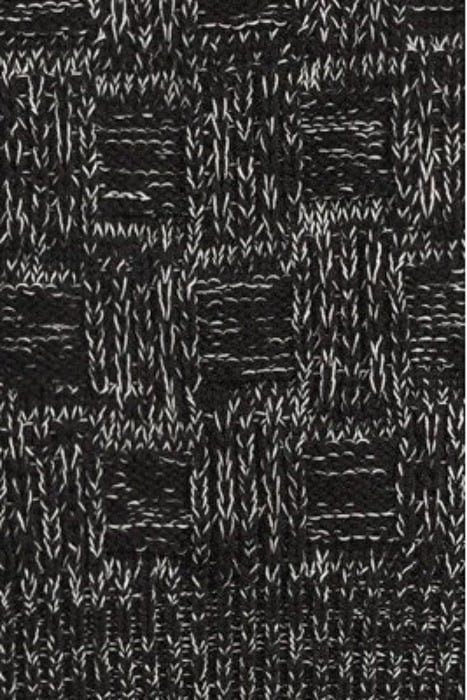 SQUARE KNIT VEST BLACK/WHIT 5