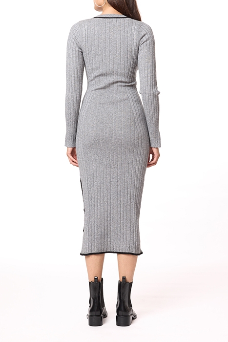 SPORTY STRIPE DRESS MEDIUM HEATHER GREY 3