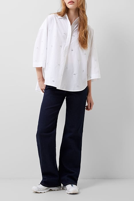 RHODES RHINESTONE SHIRT WHITE 1