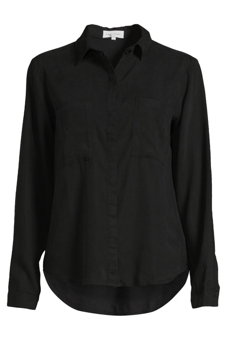 TWO POCKET CLASSIC BUTTON DOWN VINTAGE BLACK 3