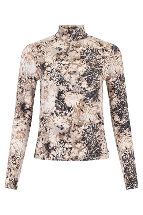 LS MOCK NECK TEE OLIVE SHADOW 2