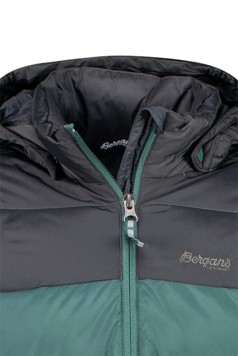 BILTO DOWN KIDS JACKET FOREST FROST/SOLID DARK GREY 3