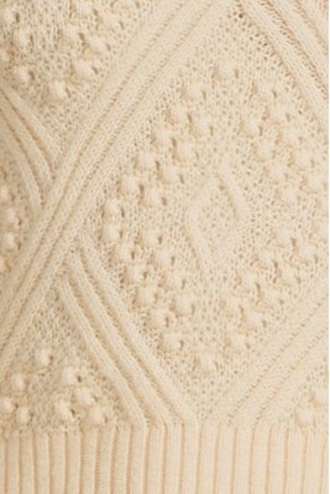 ARGYLE ZIP SWEATER WINTER WHI 5