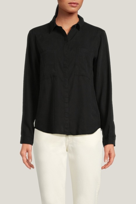TWO POCKET CLASSIC BUTTON DOWN VINTAGE BLACK 1