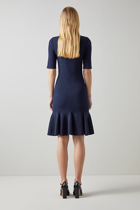 ANNMARIE KNIT MIDI DRESS NAVY 2