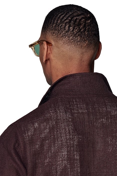 BURGUNDY RELAXED FIT SHIRT-JACKET BURGUNDY 8