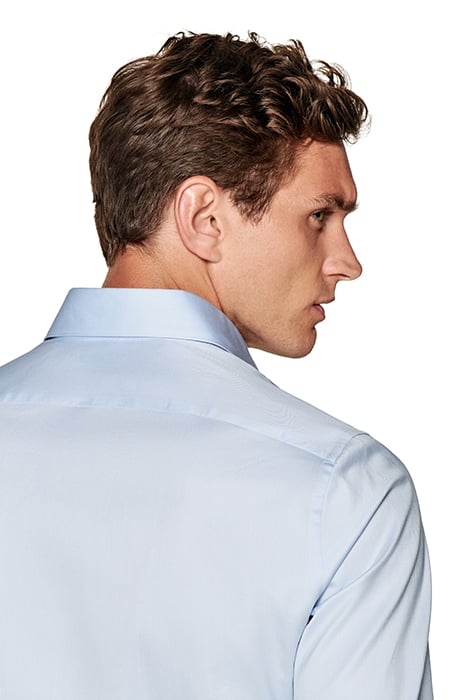 LIGHT BLUE TWILL SLIM FIT SHIRT 6