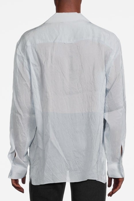 CRINKLED RESORT SHIRT ICE BLUE 2