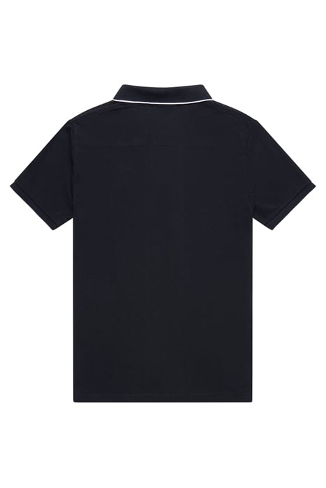 SINGLE TIPPED PIQUE POLO MARINE 2