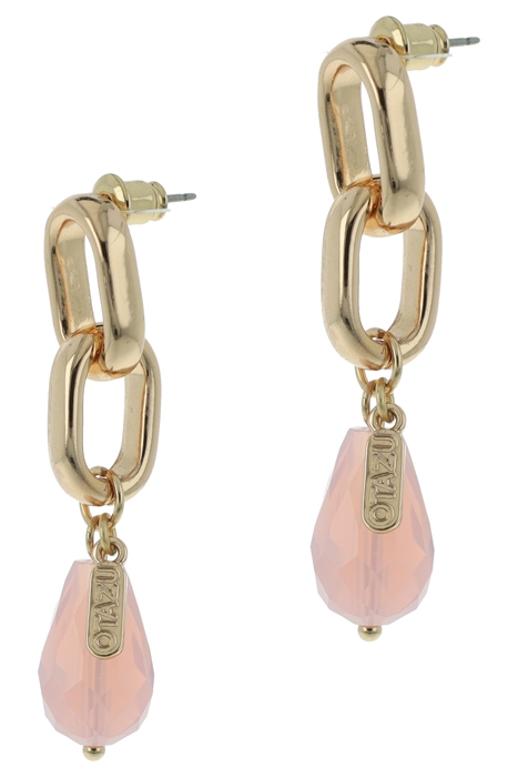 PINK BEADS EARRINGS PINK 3