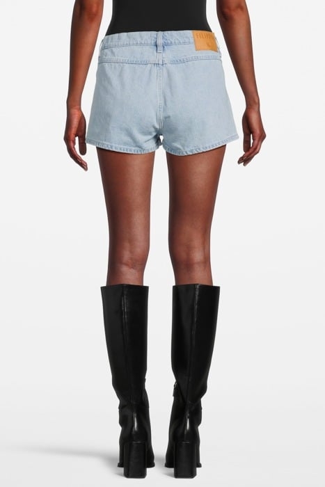 LACE FRONT SHORTS LIGHT BLUE 2