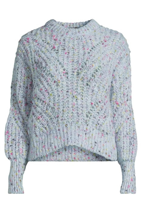 SHORT LIGHT BLUE NEPS SWEATER 3