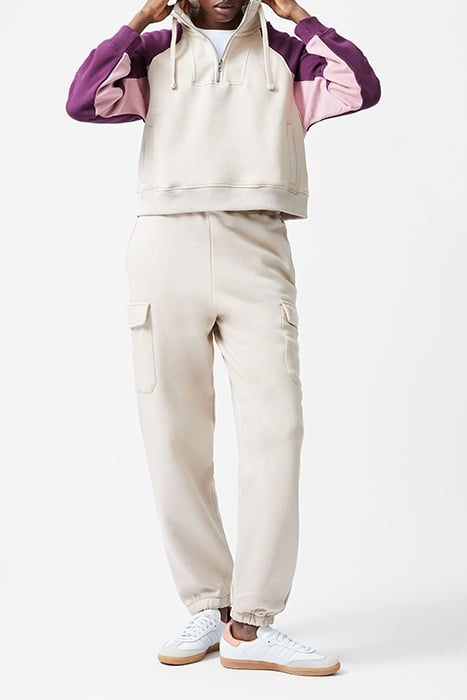 FC PANEL ZIP FUNNEL SWEAT BLACKBERRY/FOXGLOVE 2