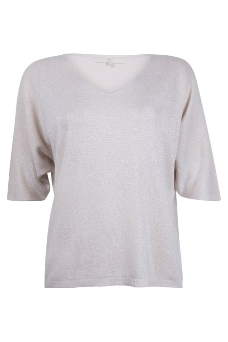 PULLOVER SHINE, LUREX OFFWHITE 1
