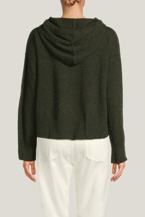 SWEATER HOODIE HEATHER OLIVE 2