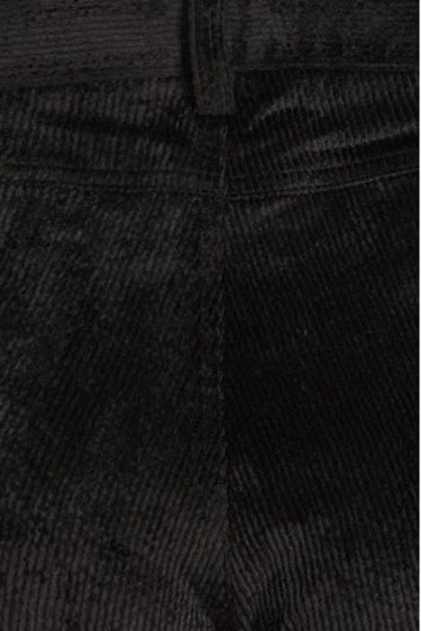 LOW WAIST CORDUROY TROUSERS BLACK 5