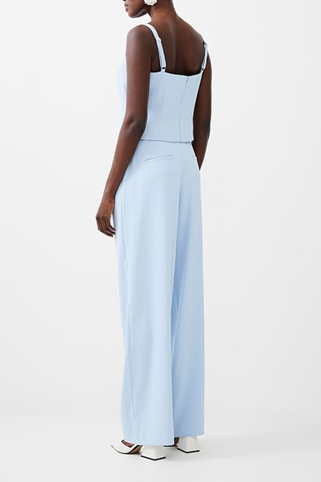 HARRY SUITING SQR NECK TOP BLUE 2