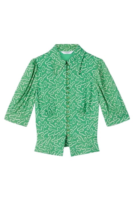 ELSIE SPOT BUTTON-DOWN SHIRT MULTICOLOR 4