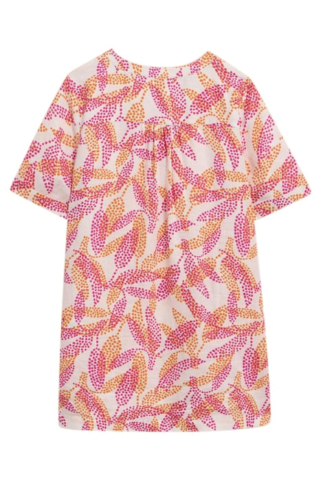 LINA LINEN TUNIC IVORY PRINTED 2