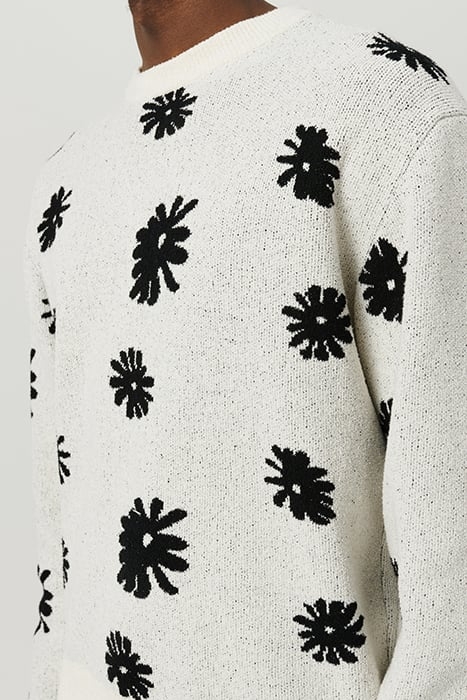 SUNNY CREWNECK SWEATER OFF WHITE MULTI 5