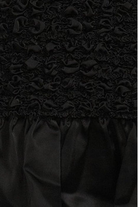 SATIN SMOCK DRESS BLACK 5