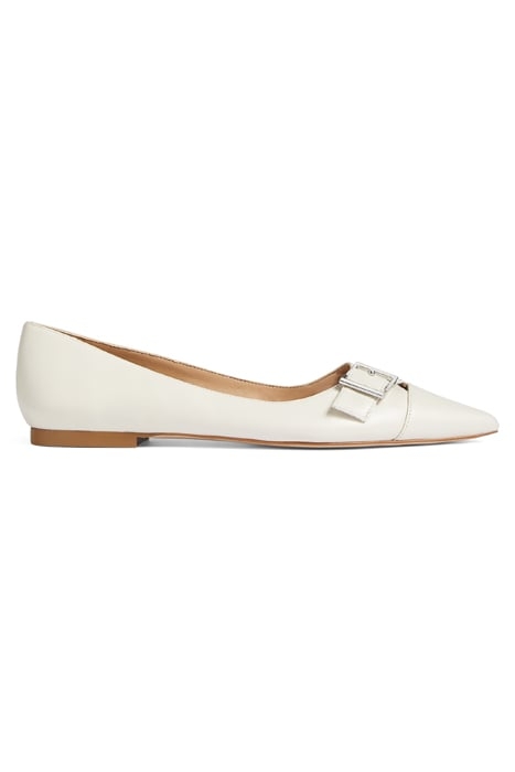 BRYNN CURVED BALLERINA SHOES OFF WHITE 1