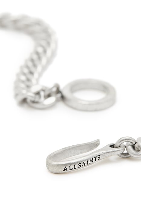 CROSS CURB NECKLACE WARM SILVER 3