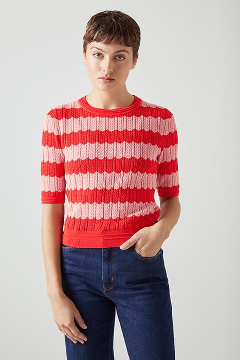 CINZIA KNITTED KNITTED SWEATER RED 1