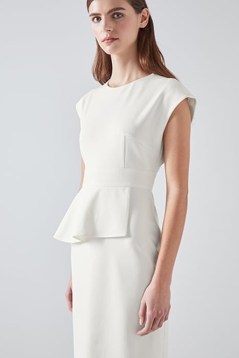 MIA FITTED MIDI DRESS IVORY 4